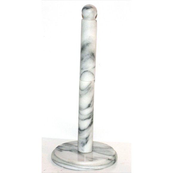 Deluxe Natural Marble Upright Kitchen Paper Towel Dispenser Holder Nice - Picture 1 of 9